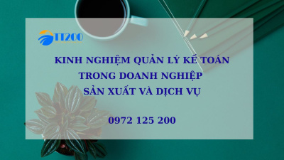 KINH NGHIỆM QUẢN LÝ KẾ TOÁN TRONG DOANH NGHIỆP