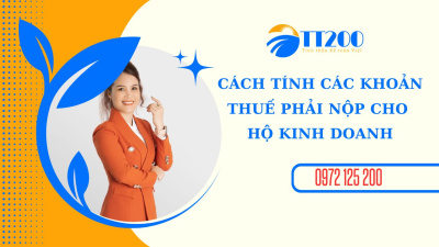 CÁCH TÍNH CÁC KHOẢN THUẾ PHẢI NỘP CHO HỘ KINH DOANH