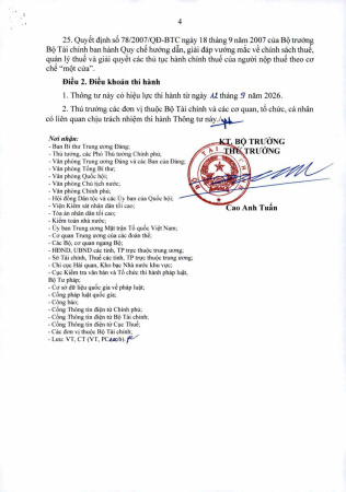 🚨 BỘ TÀI CHÍNH BÃI BỎ TOÀN BỘ 22 THÔNG TƯ VÀ 3 QUYẾT ĐỊNH TRONG LĨNH VỰC THUẾ