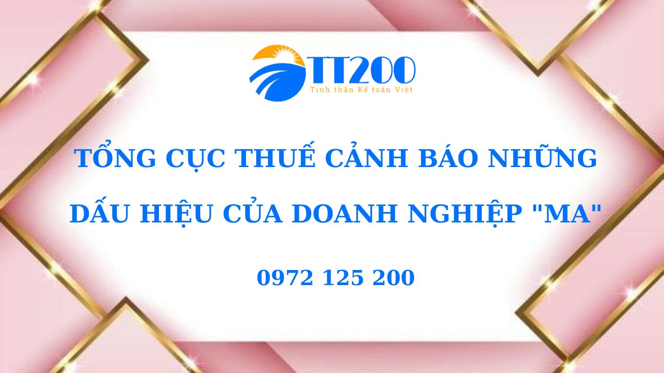 CÁCH NHẬN BIẾT DOANH NGHIỆP MA