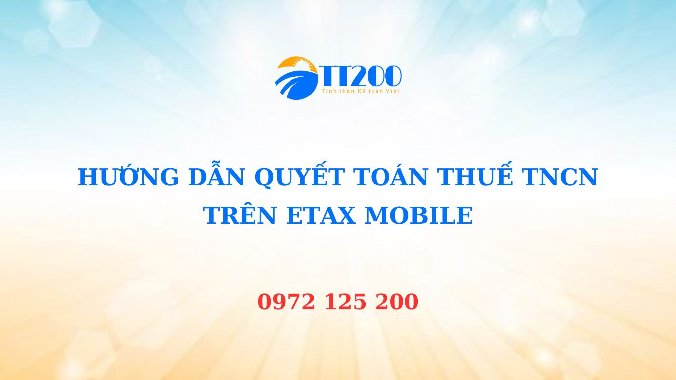 QUYET TOAN THUE TNCN TREN ETAX MOBILE